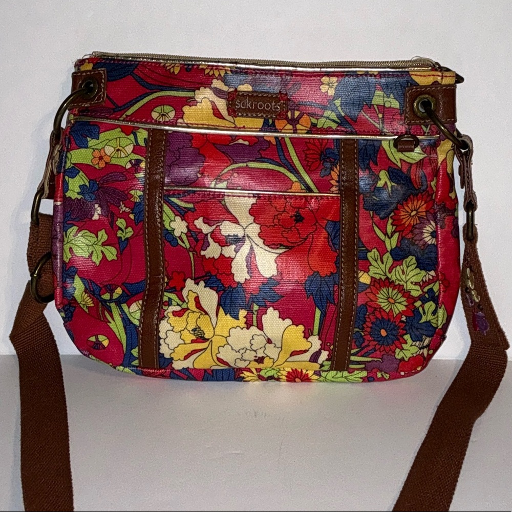 Sakroots , Shoulder Bag, Vibrant Floral Colors